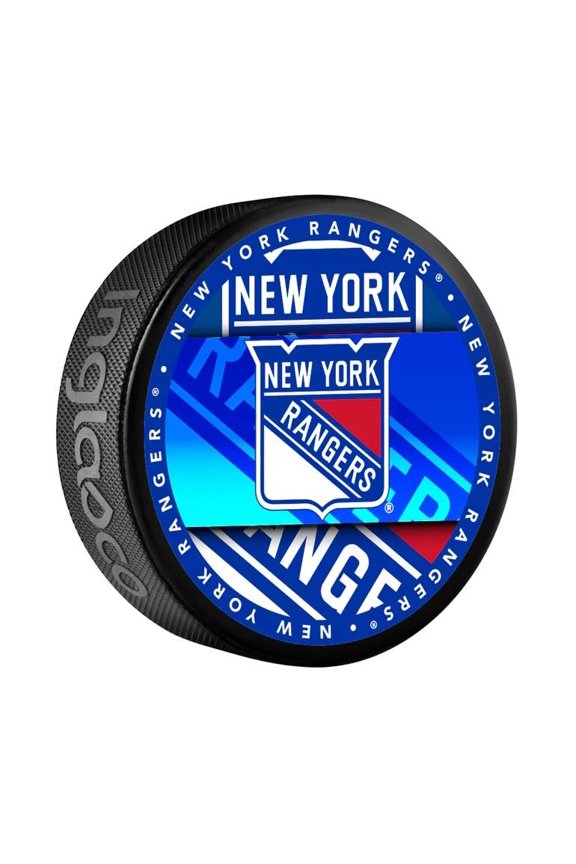 Rangers Officially Licensed Medallion Design Hockey Puck