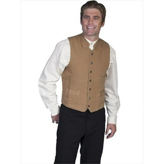 Rangewear 100 Percent Cotton Mens Outrider Vest - Brown, XL