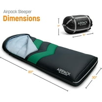 Rangland AirPack Sleeper with Built-in Air Mattress - All-in-One Inflatable Sleeping Pad and Zip-Up Blanket for Camping