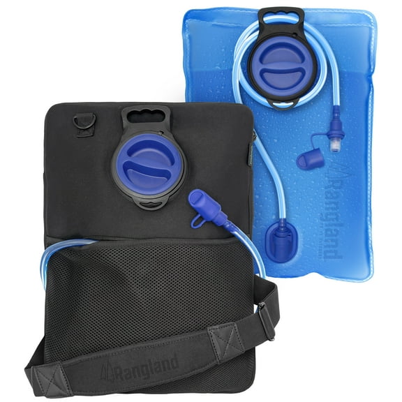 Rangland Hydration Bladder, Extra Large 8 Liter/ 2 Gallon Water Reservoir with Carrying Shoulder Bag, Heavy Duty Leak Free Bladder with Large Opening & Bite Valve Drinking Tube Straw