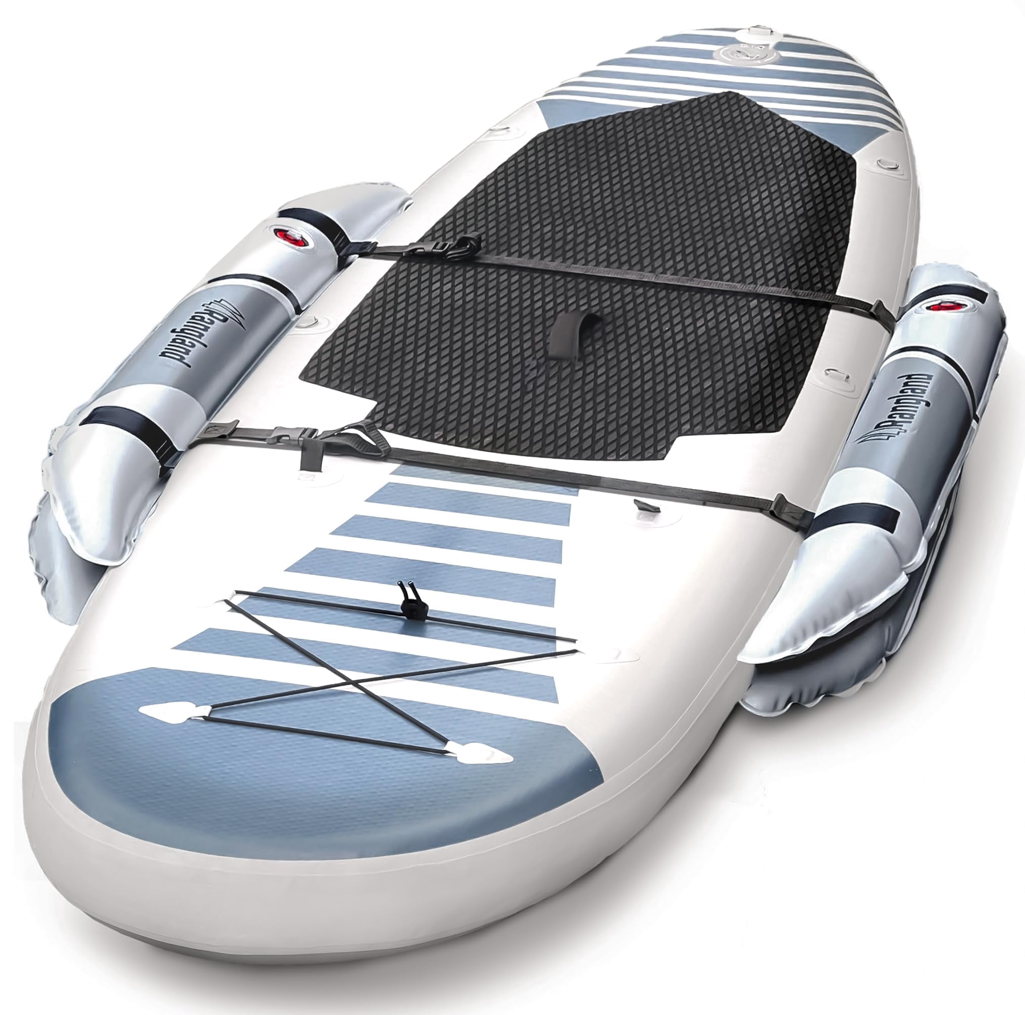 Rangland Inflatable Stabilizers for SUP Stand Up Paddle Board - Heavy Duty PVC Balance Training Wheel Floats for Beginners, Kids, Fishing, Dogs and Yoga