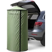 Rangland Portable Changing Room Tent - Instant Pop Up Privacy Pod with Suction Cup for SUV Liftgate, for Camping, Shower, Beach and Toilet Stall carrying bag Included Green