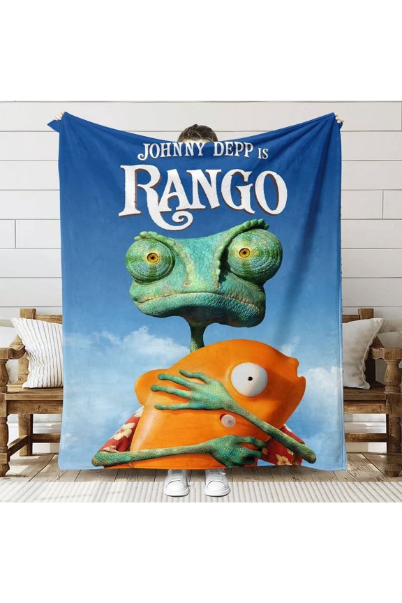 Rango Throw Blanket Gifts for Fans Lover Girls Boys Women Present Hoodie Him Bed 40"x50"