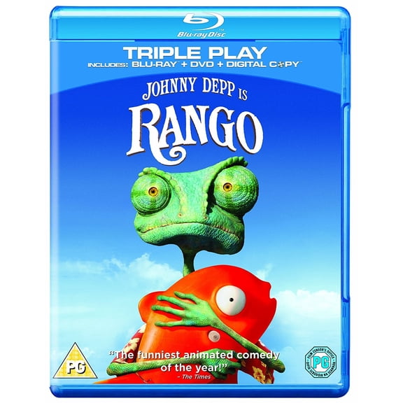 Rango (Triple Play - Blu-ray + DVD + Digital Copy) [Region Free] NEW
