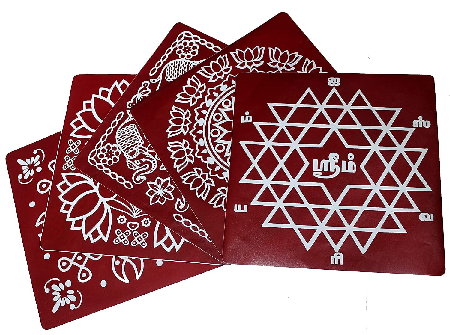 Rangoli Sticker kolam Sticker for Wall Tile Floor Wood Steel Sticker ...