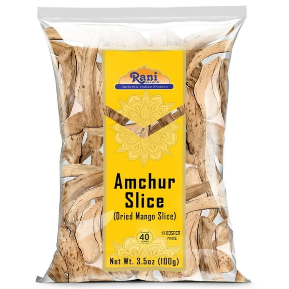 Rani Amchur (Mango) Dried Whole Slices Spice 3.5oz (100gm) ~ All Natural, Indian Origin | No Color | Gluten Free Ingredients | Vegan | NON-GMO | Kosher | No Salt or fillers