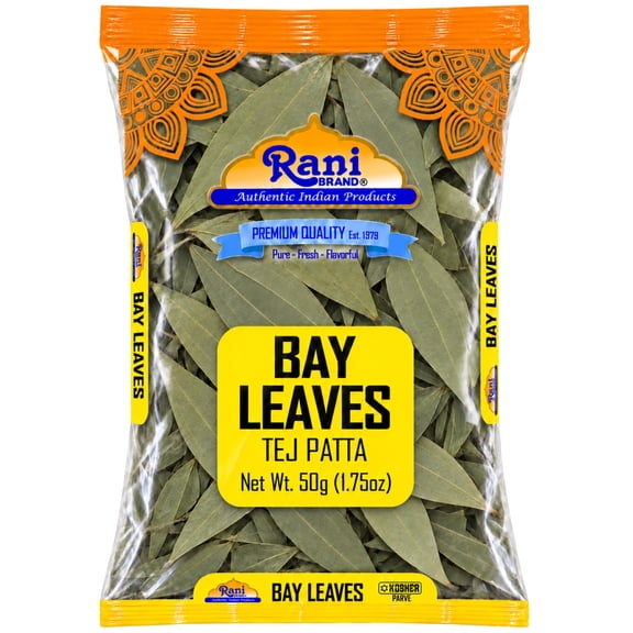 Rani Bay Leaf (Leaves) Whole Spice Hand Selected Extra Large 1.75oz (50g) All Natural ~ Gluten Friendly | NON-GMO | Kosher | Vegan | Indian Origin (Tej Patta)