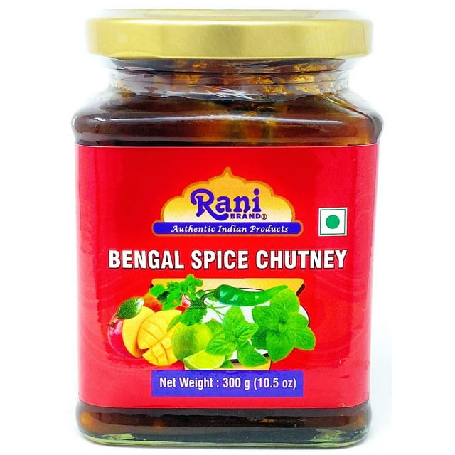 Rani Bengal Spice Chutney (Indian Preserve) 10.5oz (300g) Glass Jar ...