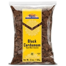 Rani Black Cardamom Pods (Kali Elachi) Whole Indian Spice 3.5oz (100g) ~ All Natural | Vegan | Gluten Friendly | NON-GMO | Kosher | Indian Origin ~ Smokey | Tsaoko | Cao Guo | Bach Dan Khau | Badi