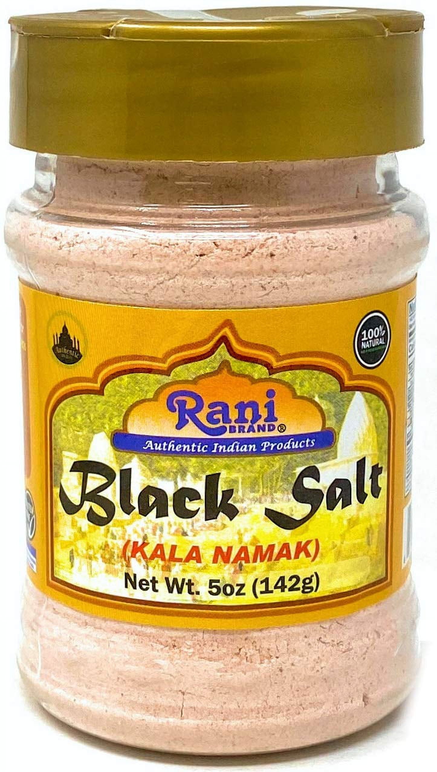 Rani Black Salt (Kala Namak Mineral) Powder, Vegan 5oz (142g) Unrefined,  Pure and Natural, Gluten Friendly, NON-GMO, Indian Origin