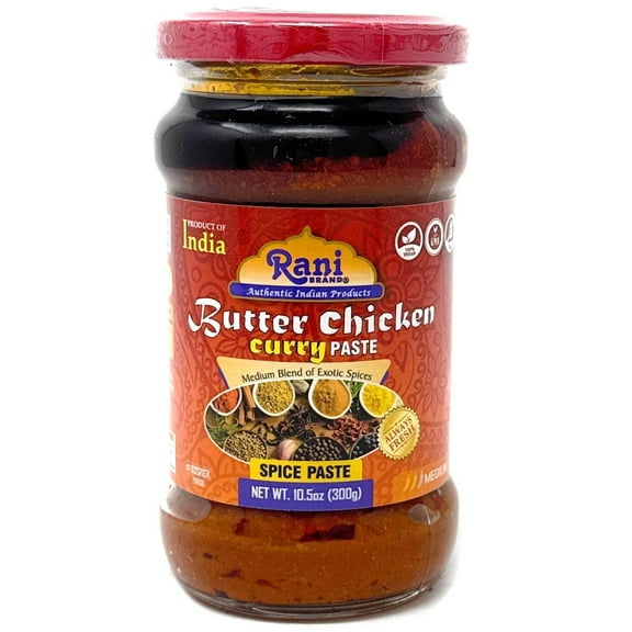 Rani Butter Chicken Curry Paste 10.5oz (300g) Glass Jar ~ Easy to Use | Vegan | No Colors | All Natural | NON-GMO | Gluten Free | Indian Origin