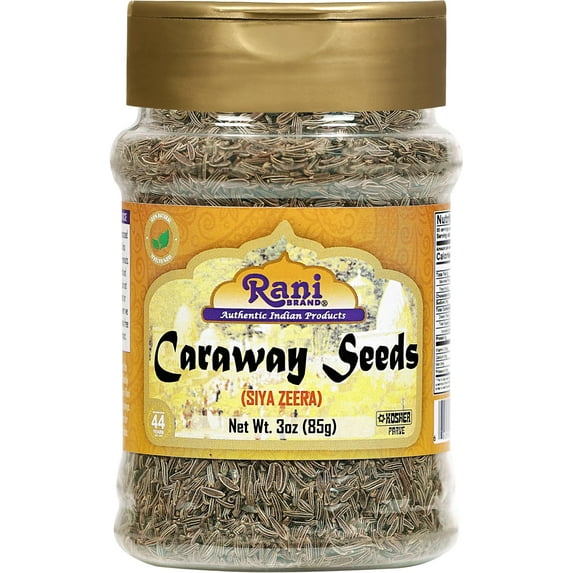 Rani Caraway Seeds (Siya Zeera) Spice 3oz (85g) Natural ~ Gluten Friendly | NON-GMO | Kosher | Vegan | Indian Origin