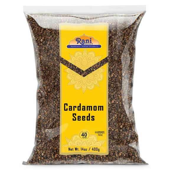 Rani Cardamom (Elachi) Decorticated Seeds Indian Spice 14oz (400g) ~ All Natural | Vegan | Gluten Friendly | NON-GMO | Kosher | Indian Origin