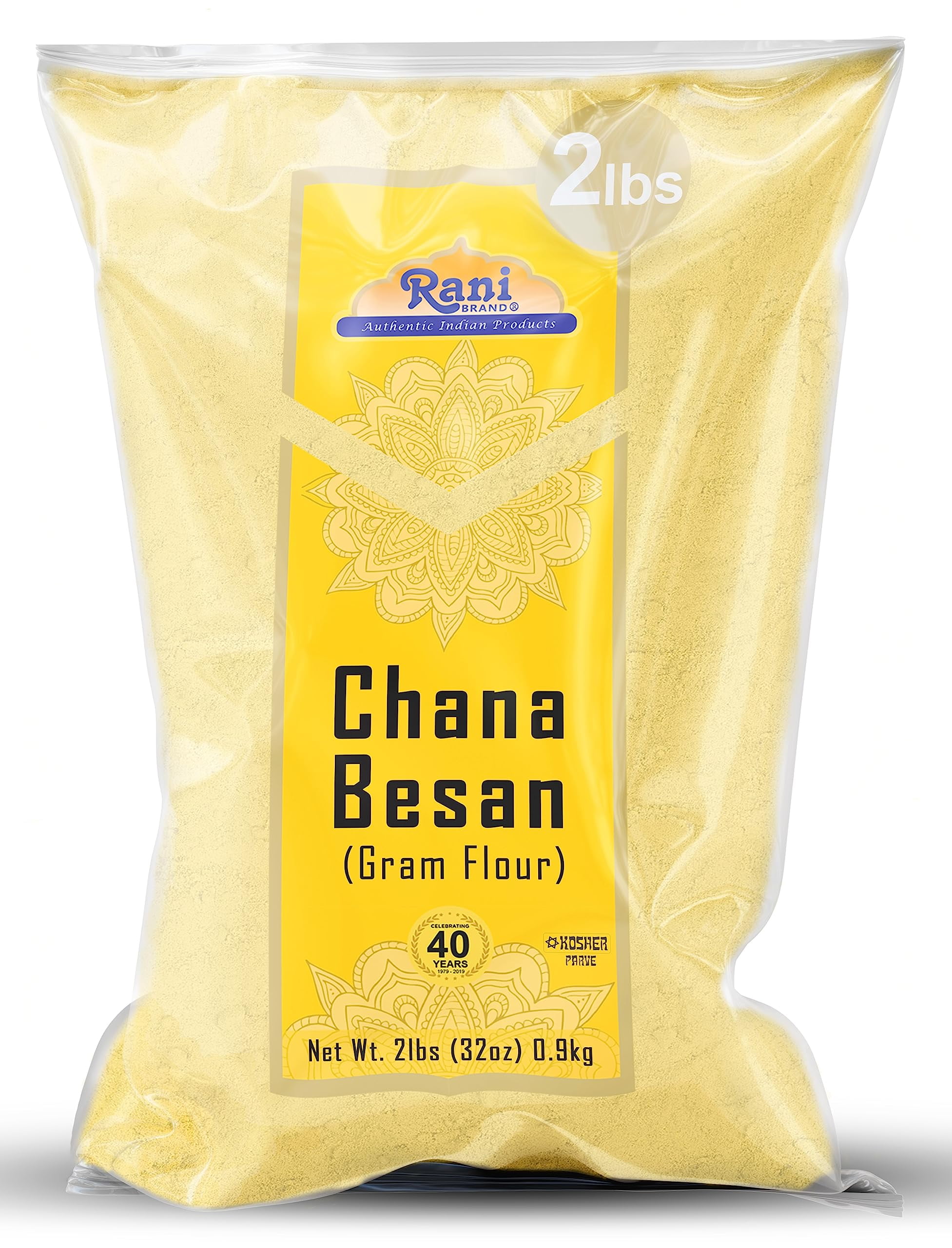 Rani Chana Besan (Chickpeas Flour, Gram) 32oz (2lbs) 908g All Natural
