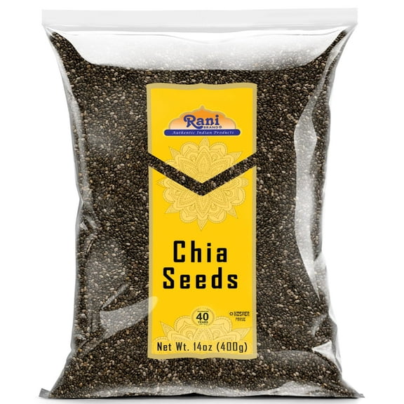 Rani Chia Seeds 14oz (400g) ~ All Natural | Vegan | Gluten Friendly | Non-GMO | Kosher | Indian Origin