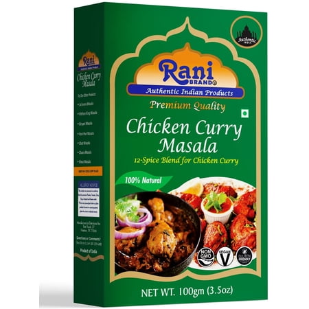 Rani Chicken Curry Masala (Indian 13-Spice Blend for Chicken) 3.5oz (100g) ~ All Natural | Vegan | No Colors | Gluten Friendly | NON-GMO | Indian Origin