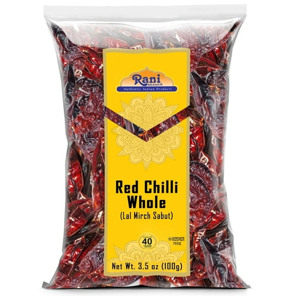 Rani Chilli Whole 3.5oz (100g) ~ All Natural | Vegan | No Colors | Gluten Friendly | NON-GMO | Kosher