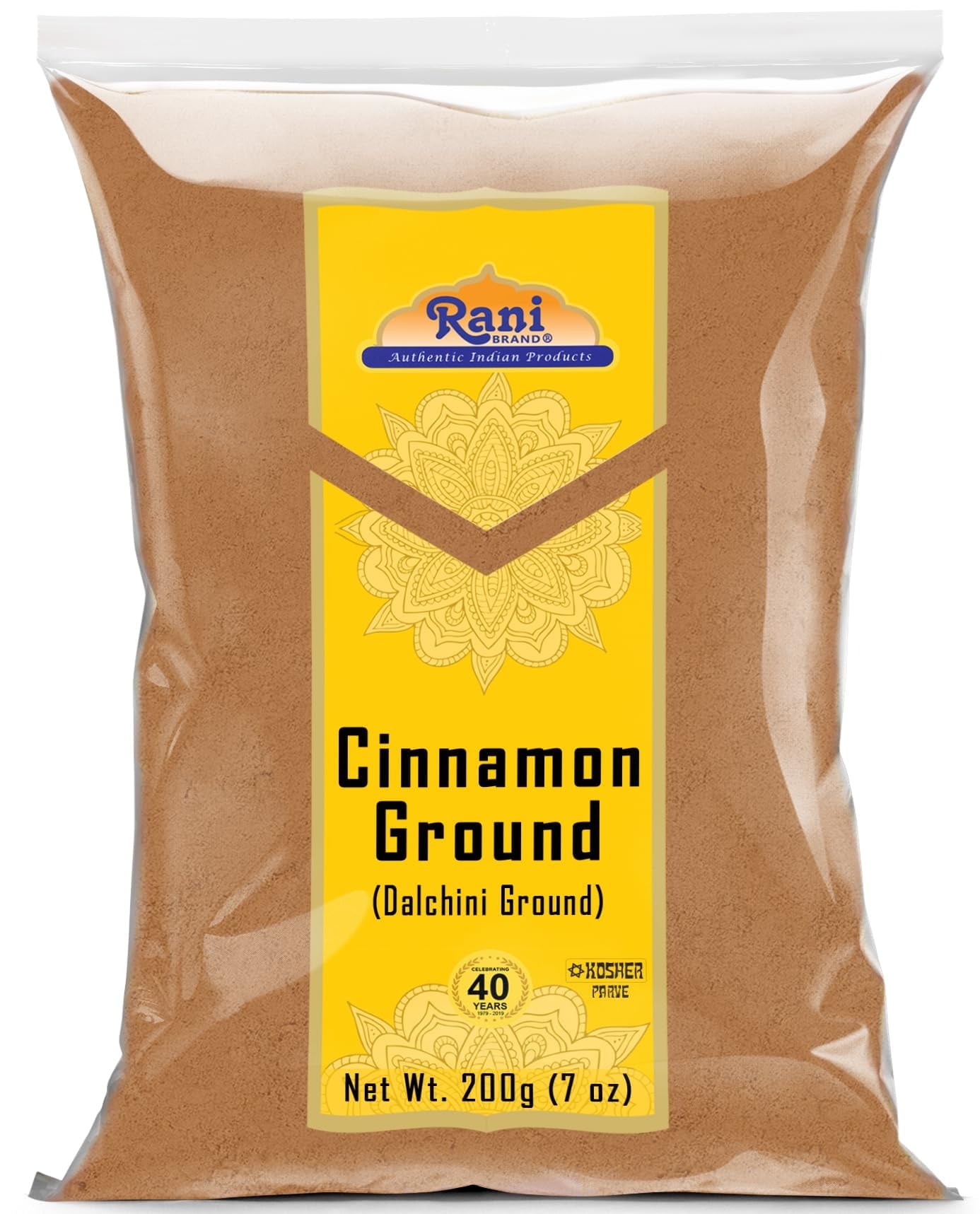 Rani Cinnamon Powder (Ground) Spice 7oz (200g) ~ All Natural | Salt-Free | Vegan | No Colors | Gluten Friendly | NON-GMO | Kosher | Indian Origin