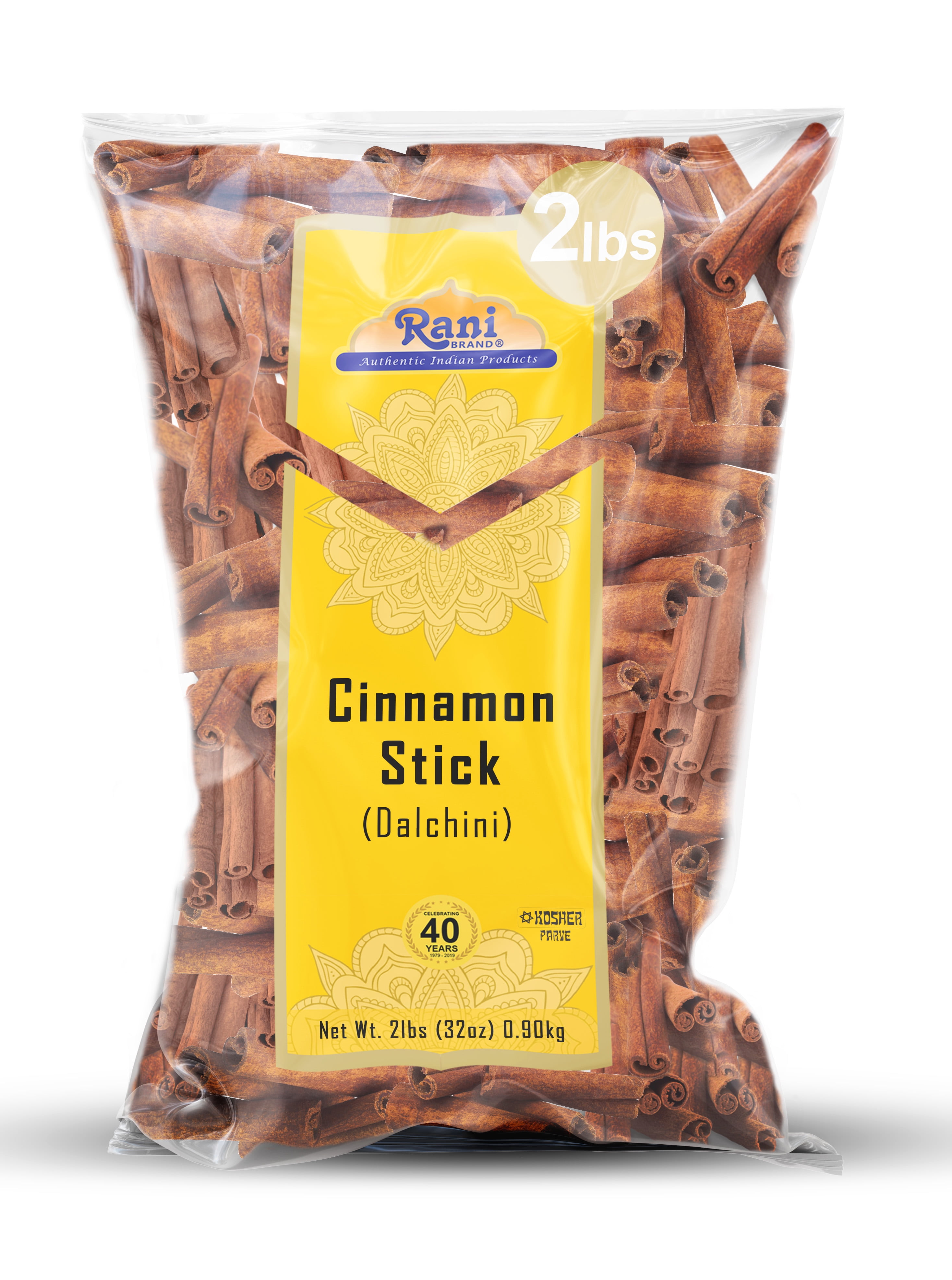 Rani Cinnamon Sticks 32oz (2lbs) 908g Bulk Bag - 175-200 Sticks - Strong Aroma, Perfect for Baking, Cooking & Beverages | 3+ Inches Length - Cassia Saigon Cinnamon from Vietnam | Kosher