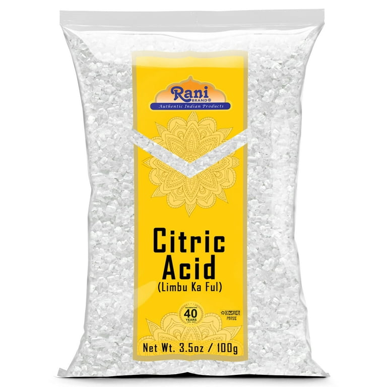Rani Citric Acid (Limbu Ka Ful) 100gm (3.5oz) - Indian Spices