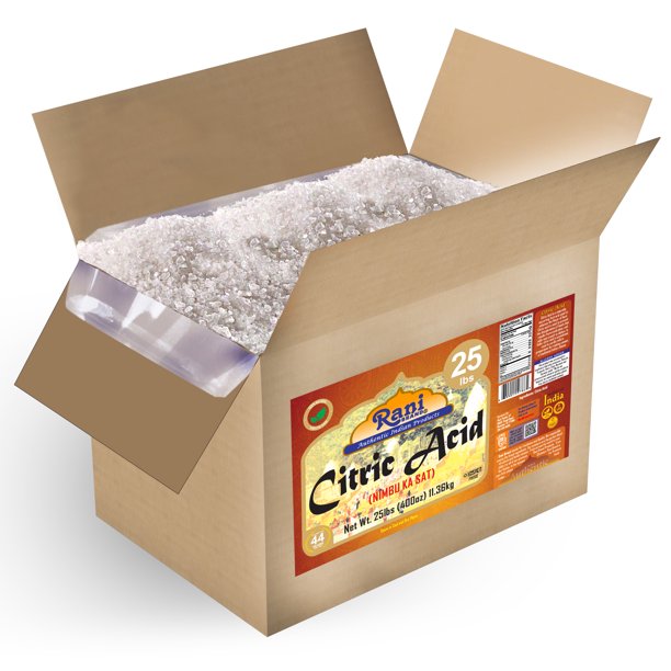 Rani Citric Acid Powder, Food Grade (Limbu Ka Ful) 400oz (25lbs 