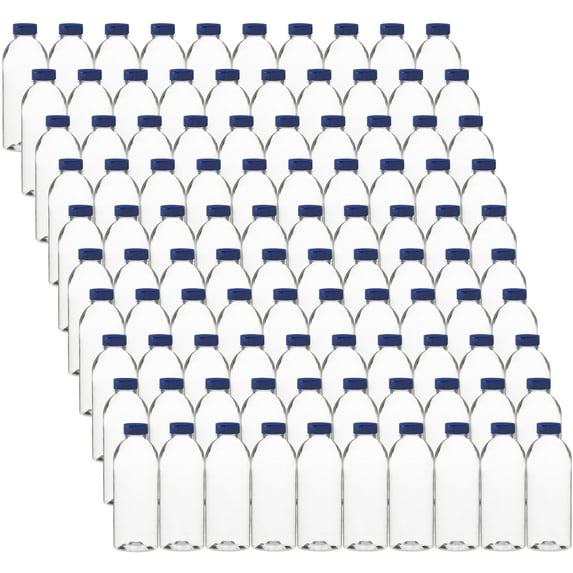 Rani Clear Plastic Bottles | 20oz PET Bottle with Flip-top Caps | BPA - FREE | Home & Commercial Use, Containers for Sauces, Condiments, Shampoo, Lotion, Sanitizer| Made in USA - Pack of 100