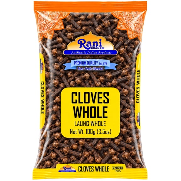 Rani Cloves Whole (Laung) 3.5oz (100g) Great for Food, Tea, Pomander Balls and Potpourri, Hand Selected, Spice ~ All Natural | NON-GMO | Kosher | Vegan | Gluten Friendly | Indian Origin