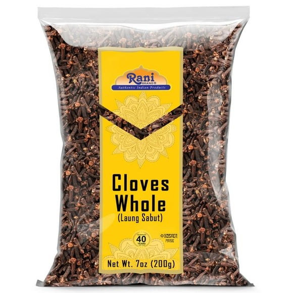 Rani Cloves Whole (Laung) 7oz (200g) Great for Food, Tea, Pomander Balls and Potpourri, Hand Selected, Spice ~ All Natural | NON-GMO | Kosher | Vegan | Gluten Friendly | Indian Origin