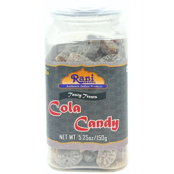 Rani Cola Candy 5.25oz (150g) Vacuum Sealed, Easy Open Top, Resealable Container ~ Indian Tasty Treats | Vegan | Gluten Friendly | NON-GMO | Indian Origin