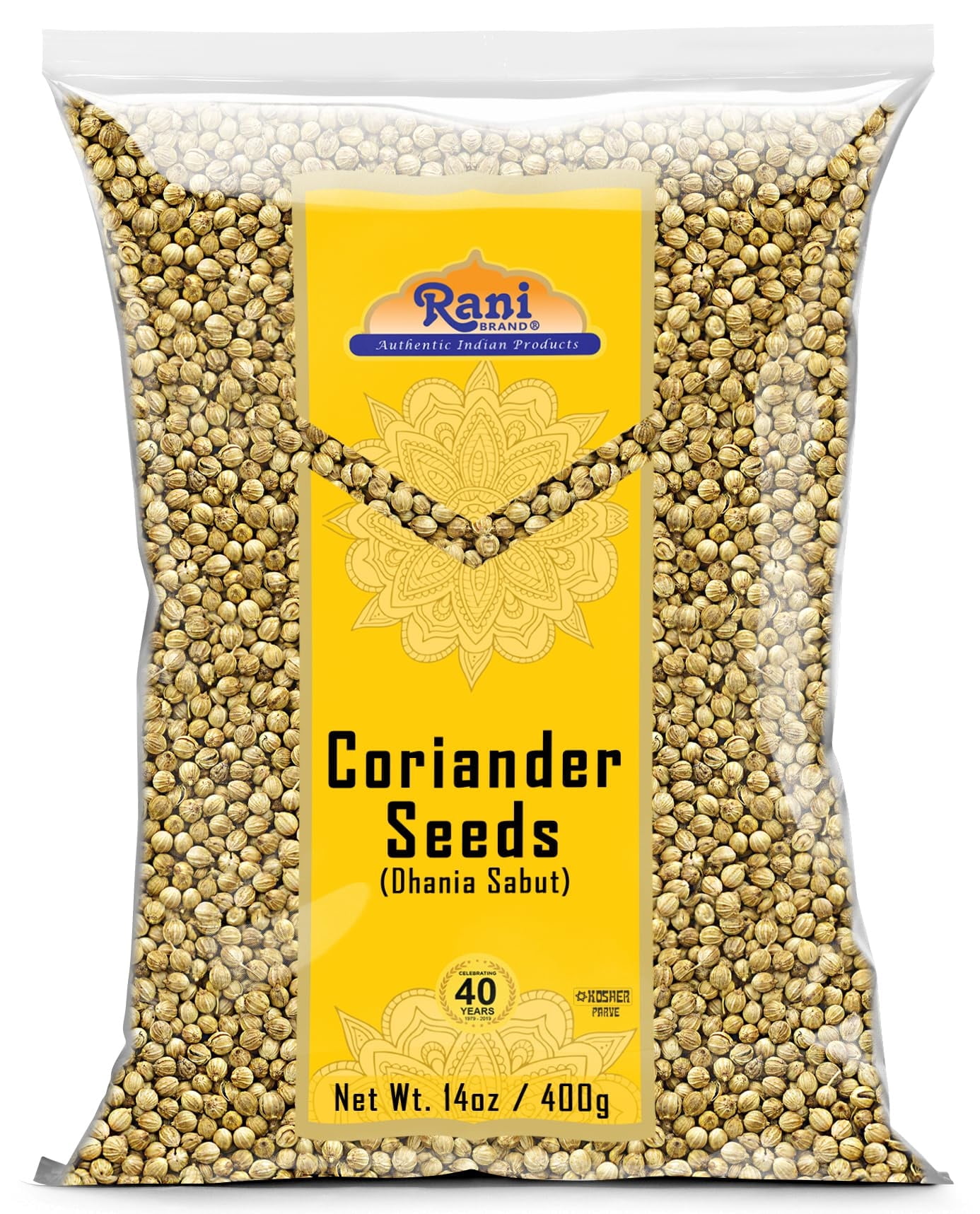 Rani Coriander Seeds Whole 14oz Indian Spice All Natural Gluten