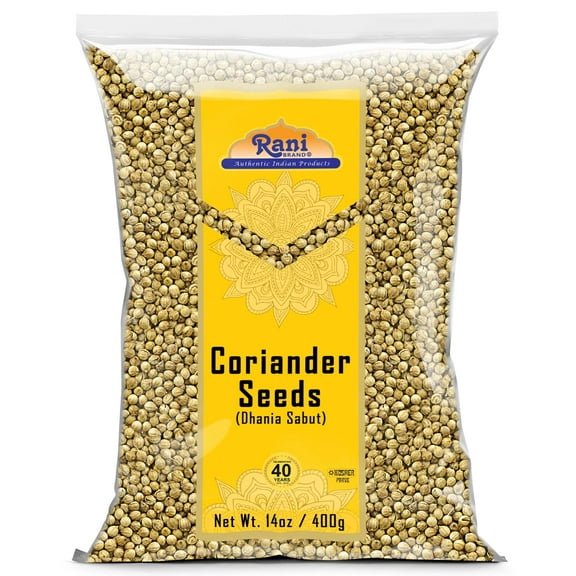 Rani Coriander (Dhania) Seeds Whole, Indian Spice 14oz (400g) ~ All Natural | Gluten Friendly | NON-GMO | Kosher | Vegan | Indian Origin
