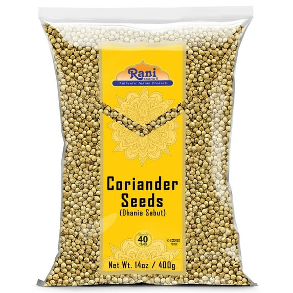 Rani Coriander (Dhania) Seeds Whole, Indian Spice 14oz (400g) ~ All Natural | Gluten Friendly | NON-GMO | Kosher | Vegan | Indian Origin