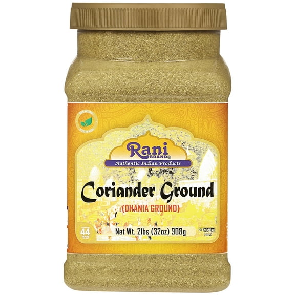 Rani Coriander Ground Powder (Indian Dhania) Spice 32oz (2lb) 908g PET Jar ~ All Natural | Salt-Free | Vegan | No Colors | Gluten Friendly | NON-GMO | Kosher | Indian Origin