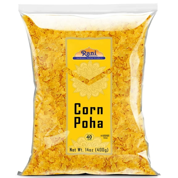 Rani Corn Poha 14oz (400g) ~ All Natural | Gluten Friendly | Vegan | Kosher | Indian Origin