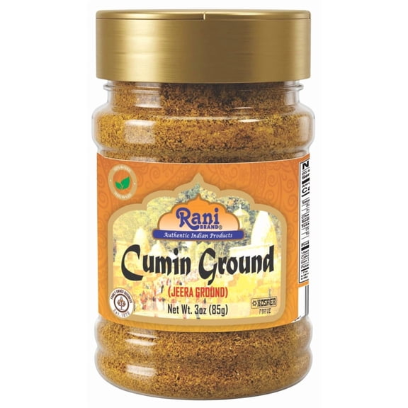 Rani Cumin (Jeera) Powder Spice 3oz (85g) PET Jar ~ All Natural | Vegan | Gluten Friendly | NON-GMO | Kosher | Indian Origin