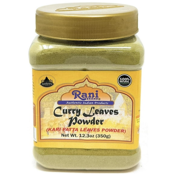 Rani Curry Leaves Powder (Kari Neem Patha) Indian Spice 12.3oz (350g) PET Jar ~ All Natural | Vegan | Gluten Friendly | NON-GMO | Indian Origin