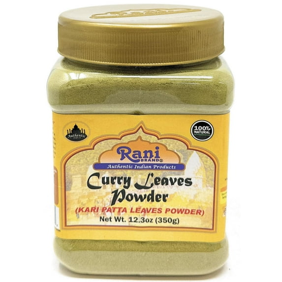 Rani Curry Leaves Powder (Kari Neem Patha) Indian Spice 12.3oz (350g) PET Jar ~ All Natural | Vegan | Gluten Friendly | NON-GMO | Indian Origin