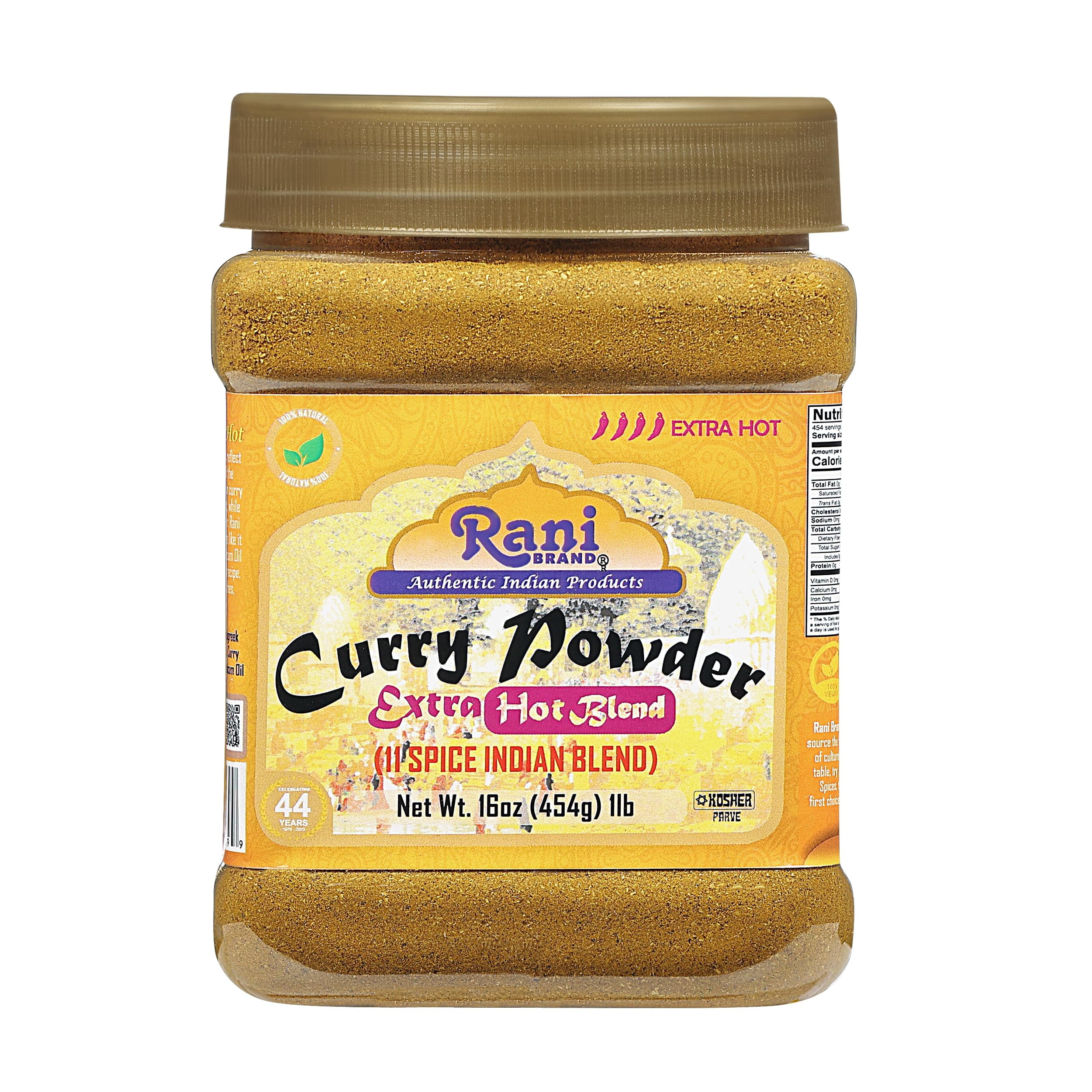 Rani Curry Powder EXTRA HOT (11Spice Authentic Indian Blend) 16oz (1lb
