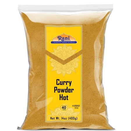Rani Curry Powder Hot (11-Spice Authentic Indian Blend) 14oz (400g) ~ All Natural | Salt-Free | Vegan | No Colors | Gluten Friendly | NON-GMO | Kosher | Indian Origin
