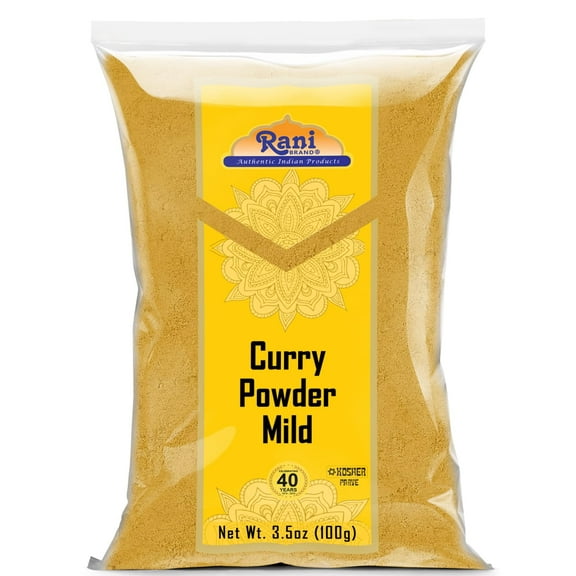 Rani Curry Powder Mild (10-Spice Authentic Indian Blend) 3.5oz (100g) ~ All Natural | Salt-Free | NO Chili or Peppers | Vegan | No Colors | Gluten Friendly | NON-GMO | Kosher | Indian Origin