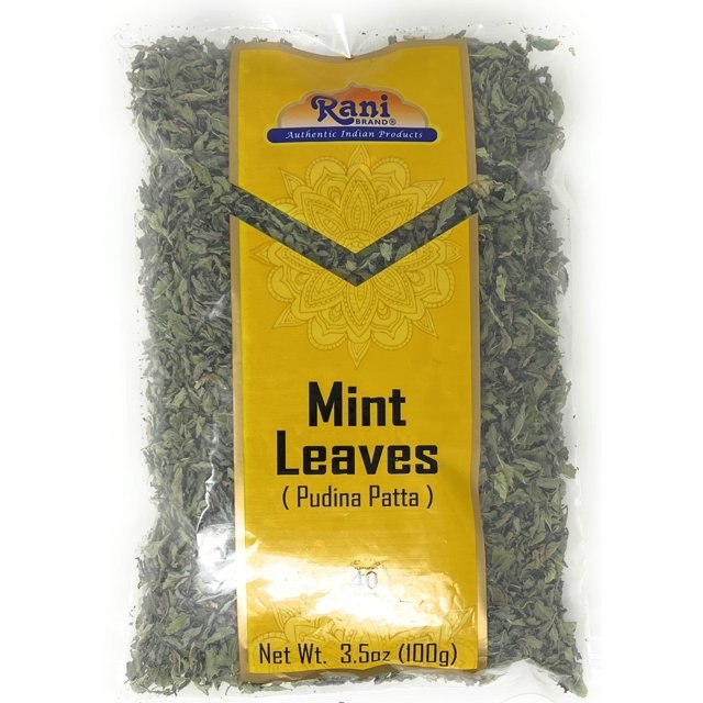 Rani Dry Mint Leaves (Podina Leaf) Spice, Dried Herb 3.5oz (100g) All