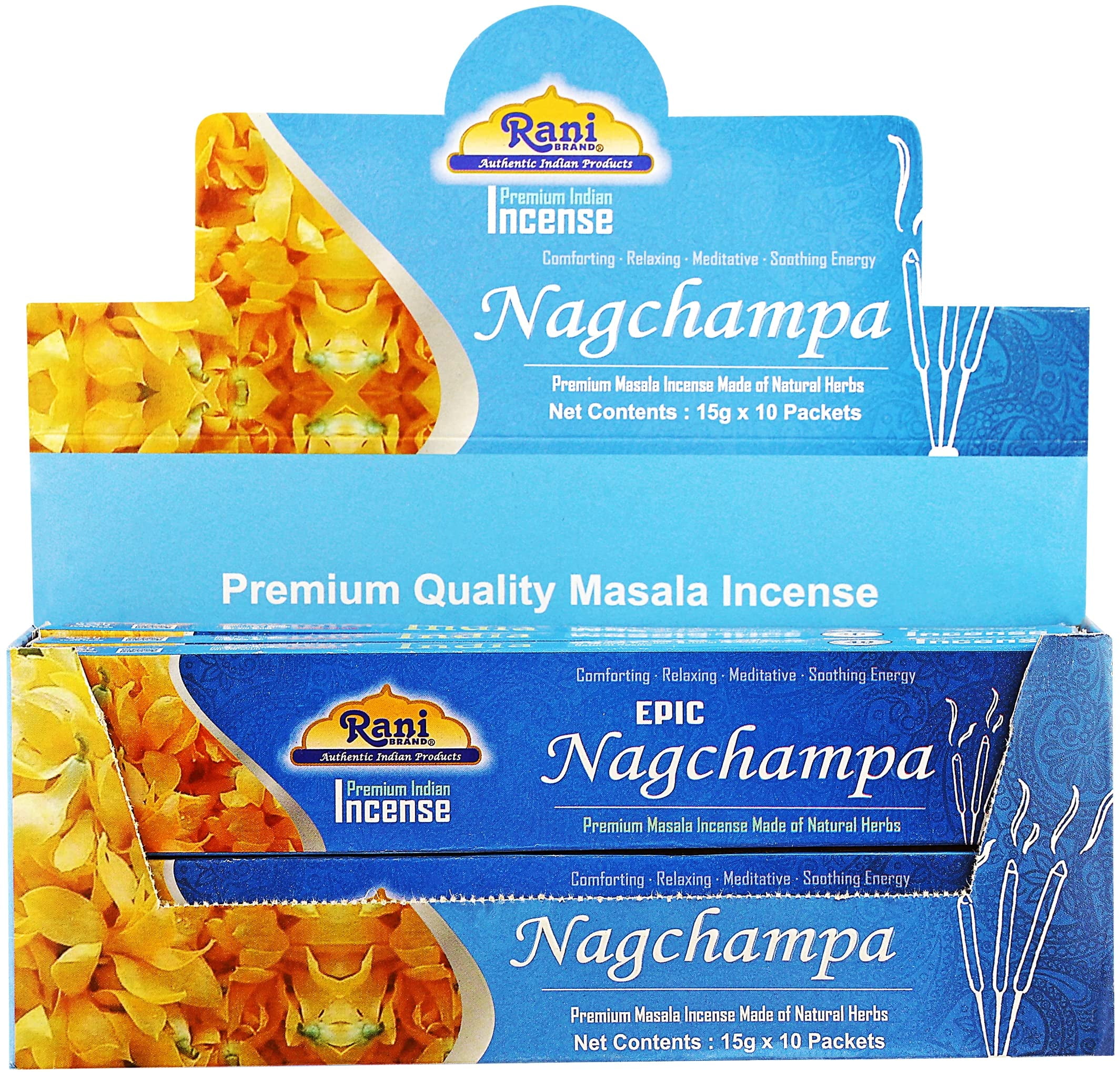 Rani Epic Nagchampa Incense (Masala Incense Made of Natural Herbs) 15g