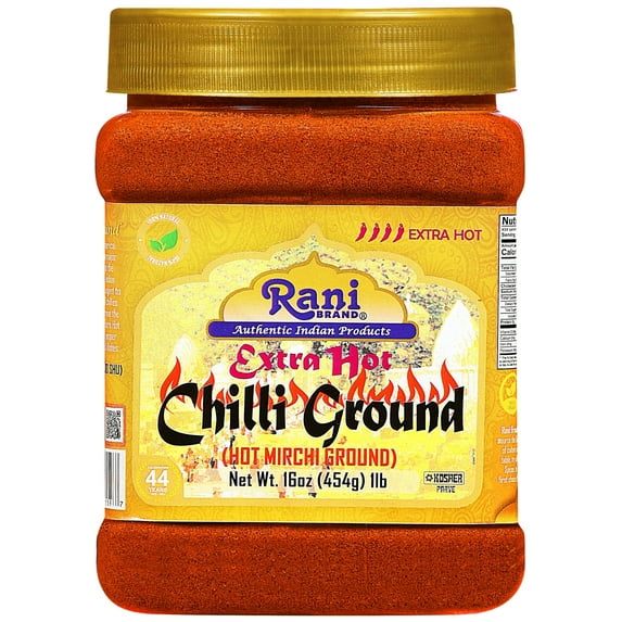 Rani Extra Hot Chilli Powder Indian Spice 16oz (454g) ~ All Natural, No Color Added, Gluten Friendly | Vegan | Non-GMO | Kosher | No Salt or fillers