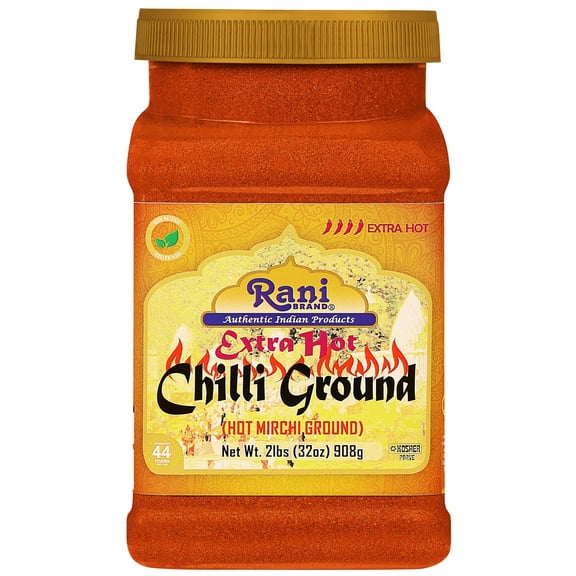 Rani Extra Hot Chilli Powder Indian Spice 32oz (2lbs) 908g PET Jar ~ All Natural | No Color added | Gluten Friendly | Vegan | NON-GMO | Kosher | No Salt or fillers