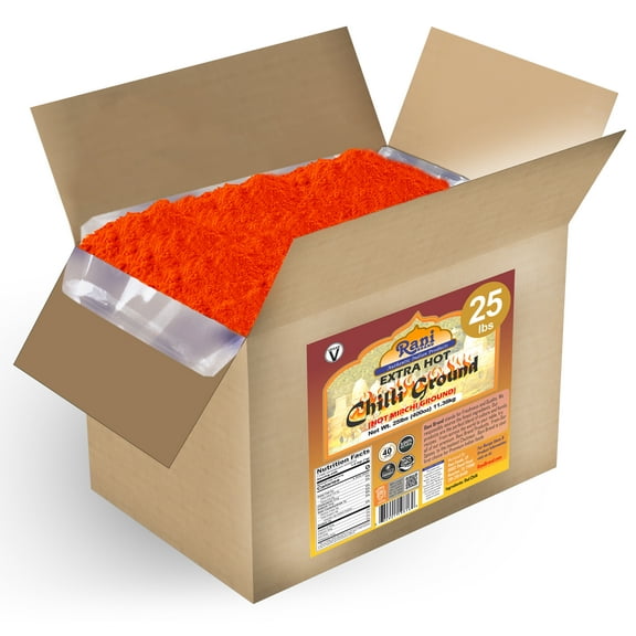 Rani Extra Hot Chilli Powder Indian Spice 400oz (25lbs) 11.36kg Bulk Box ~ All Natural | No Color added | Gluten Friendly | Vegan | NON-GMO | No Salt or fillers