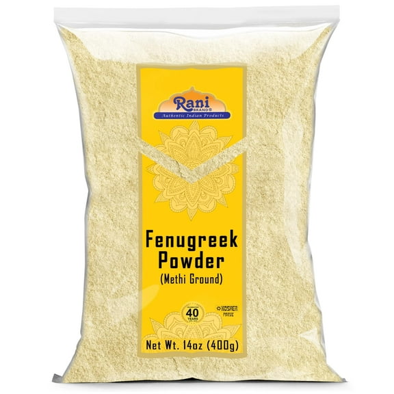 Rani Fenugreek (Methi) Seeds Ground Powder 14oz (400g) Trigonella foenum graecum ~ All Natural | Vegan | Gluten Friendly | Non-GMO | Kosher | Indian Origin, used in cooking & Ayurvedic spice