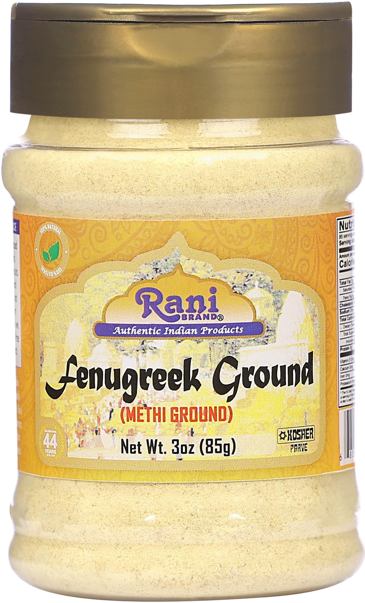Rani Fenugreek (Methi) Seeds Ground Powder 3oz (85g) Trigonella foenum
