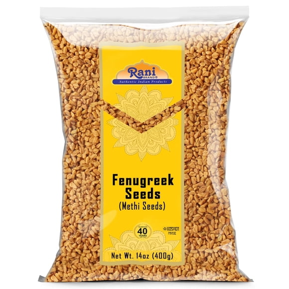 Rani Fenugreek (Methi) Seeds Whole 14oz (400g) Trigonella foenum graecum ~ All Natural | Vegan | Gluten Friendly | Non-GMO | Kosher | Indian Origin, used in cooking & Ayurvedic spice