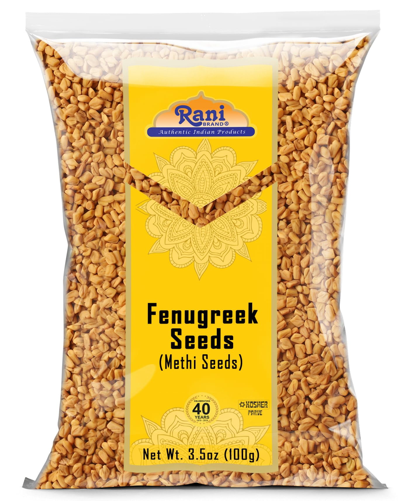 Rani Fenugreek (Methi) Seeds Whole 3.5oz (100g) Trigonella foenum