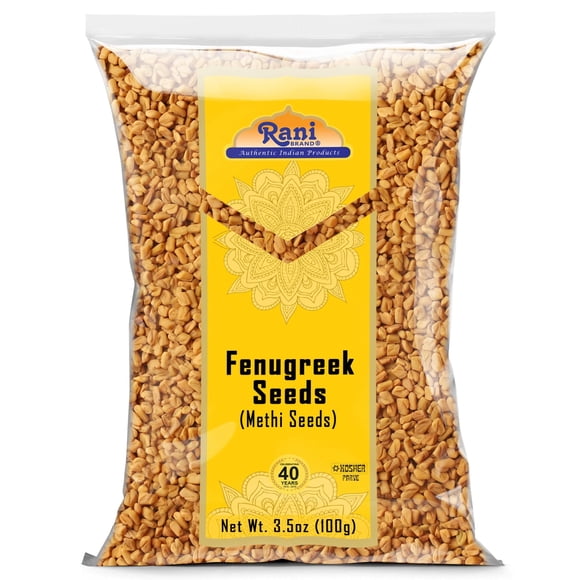 Rani Fenugreek (Methi) Seeds Whole 3.5oz (100g) Trigonella foenum graecum ~ All Natural | Vegan | Gluten Friendly | Non-GMO | Kosher | Indian Origin, used in cooking & Ayurvedic spice